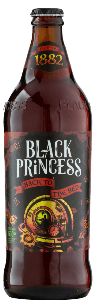 Cerveja Red Lager Puro Malte Back to the Red Black Princess Garrafa  600ml Cada