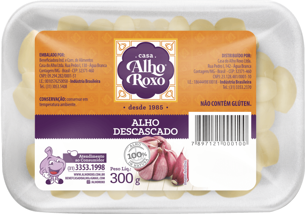 Alho Descascado Cheiroso 300 g