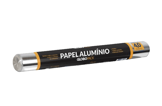 Papel Alumínio Globopack Rolo 45cmx4m