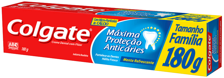 Creme Dental Colgate Máxima Proteção Anticáries Menta Refrescante 180g