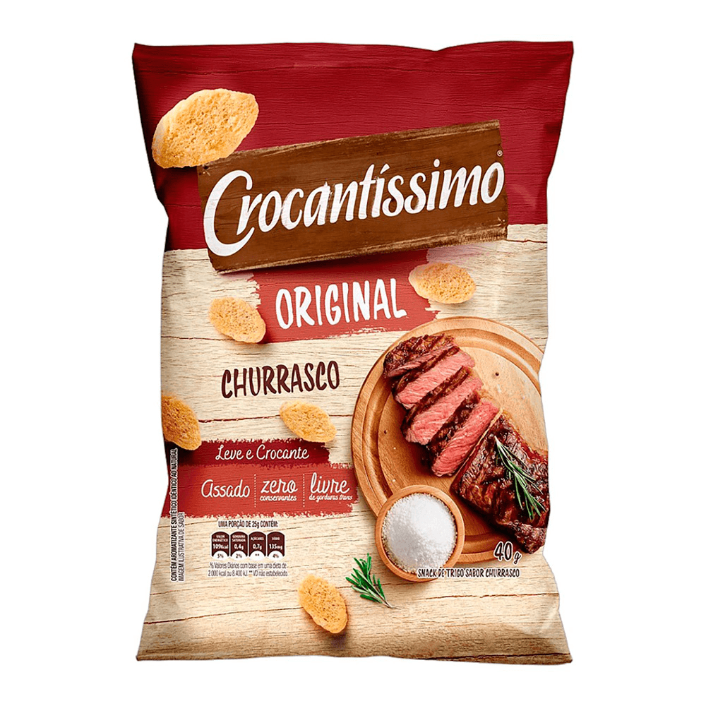Salgadinho Crocantíssimo Original Churrasco 40g