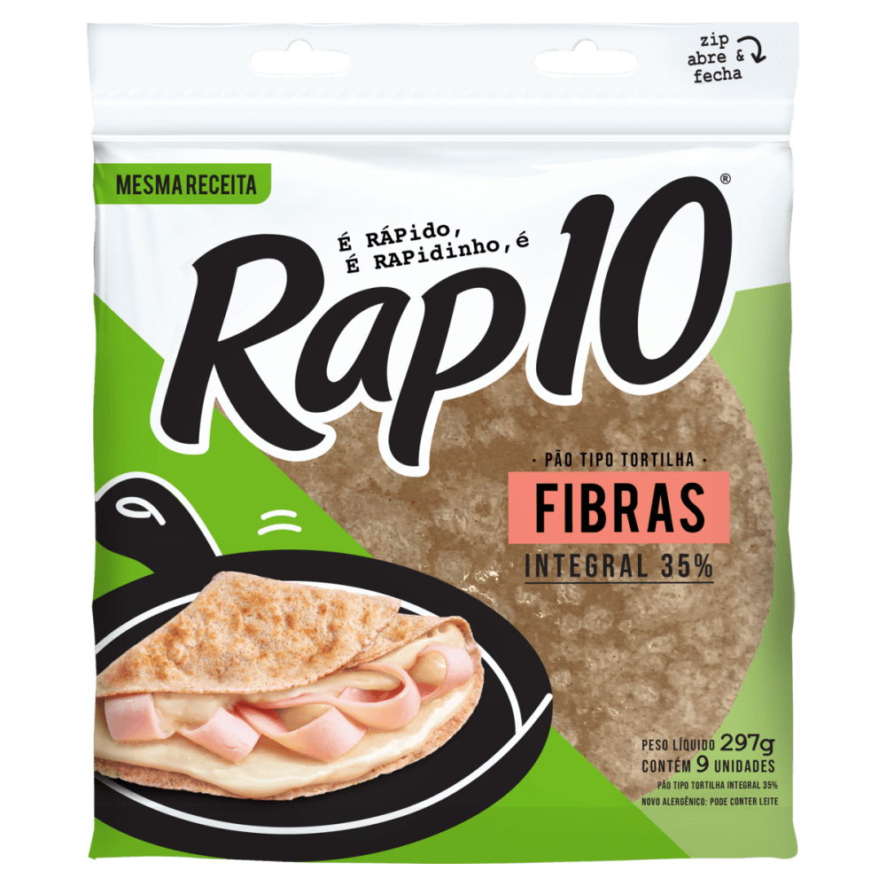 Pão de Tortilha Integral Rap10 297g