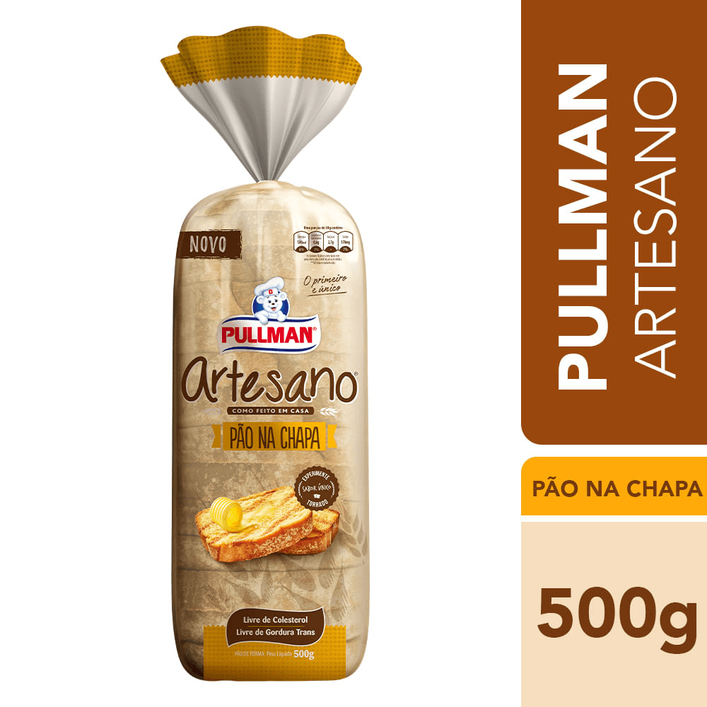 Pão na Chapa Artesano Pullman 500G