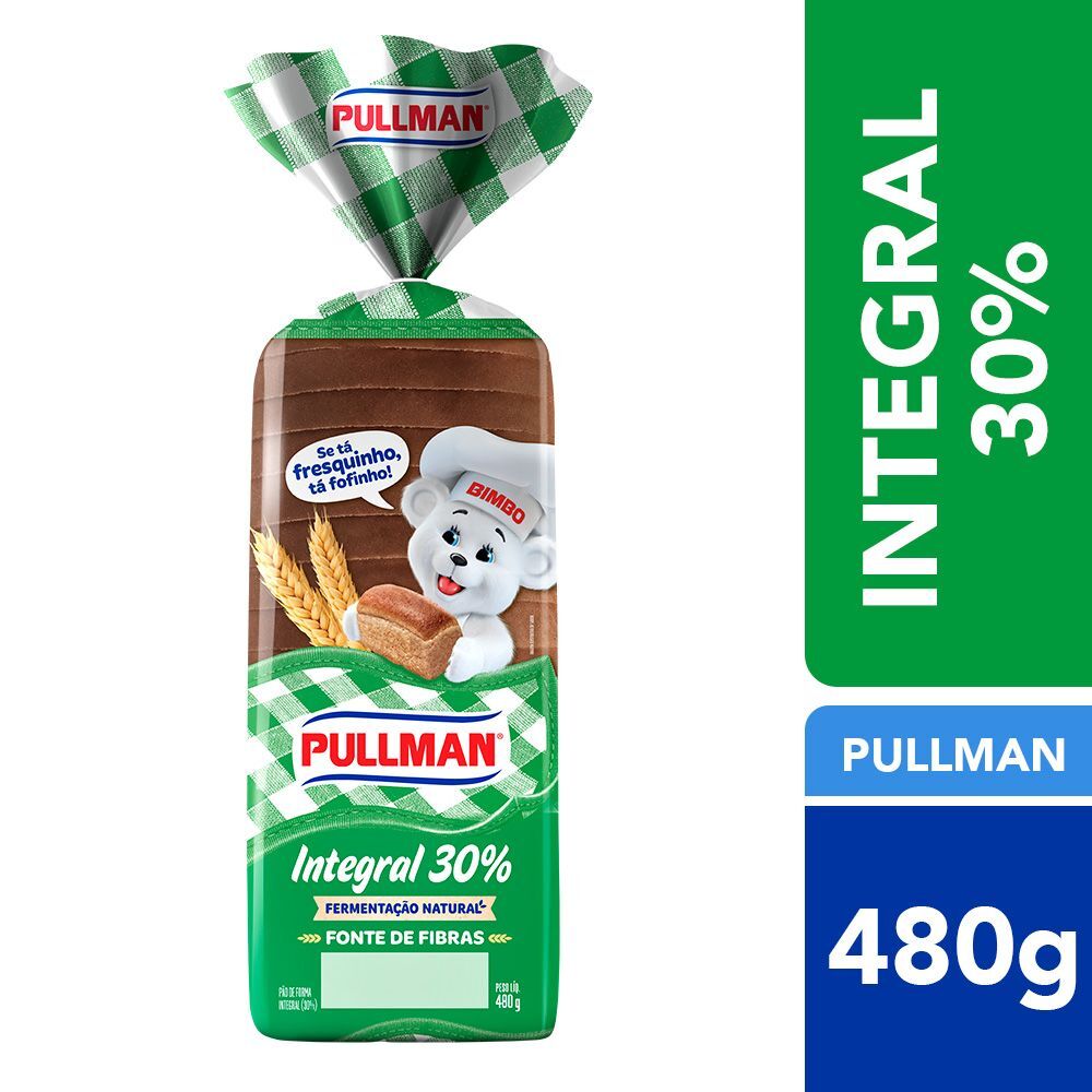Pão de Forma Integral Pullman 480g