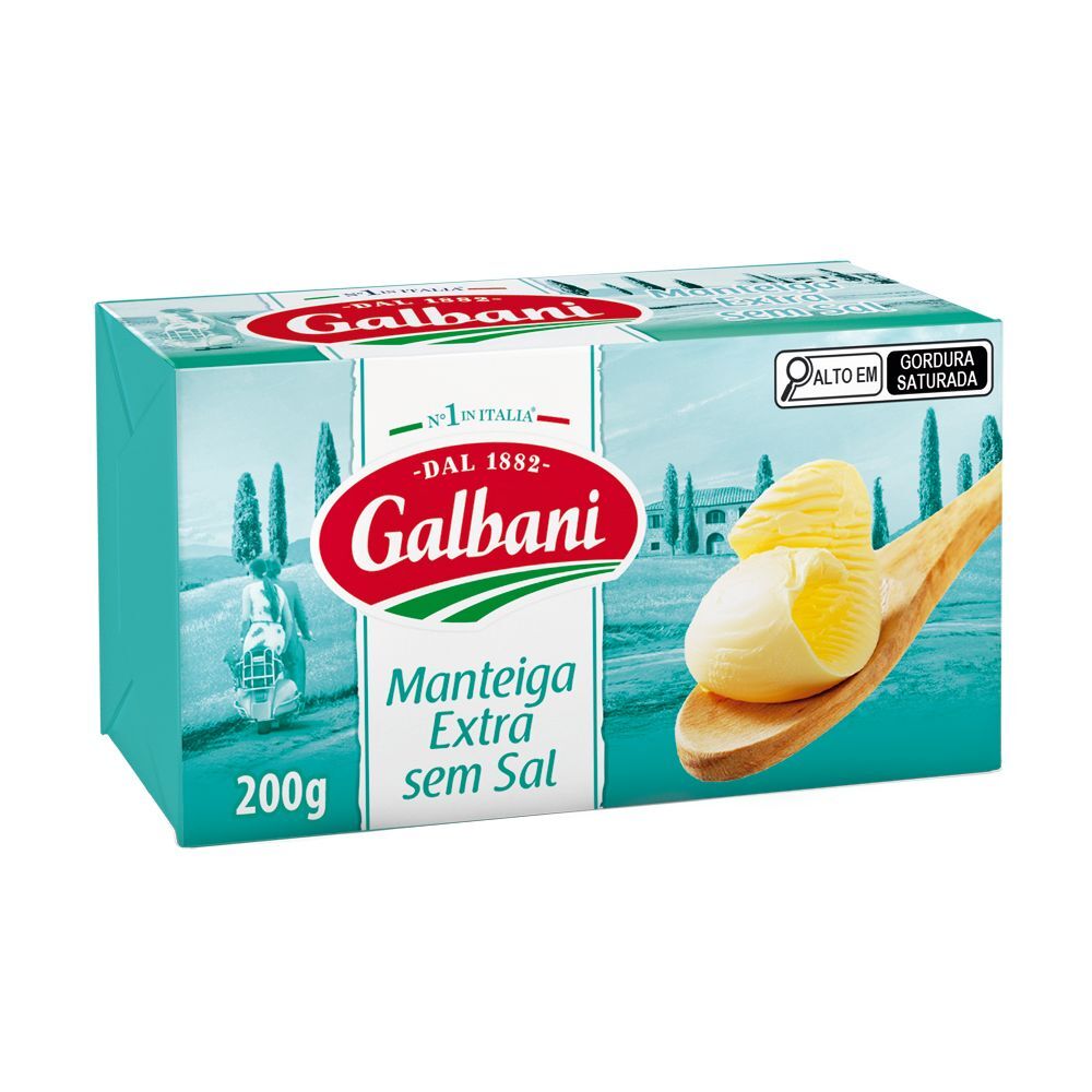 Manteiga Galbani Extra Sem Sal 200g