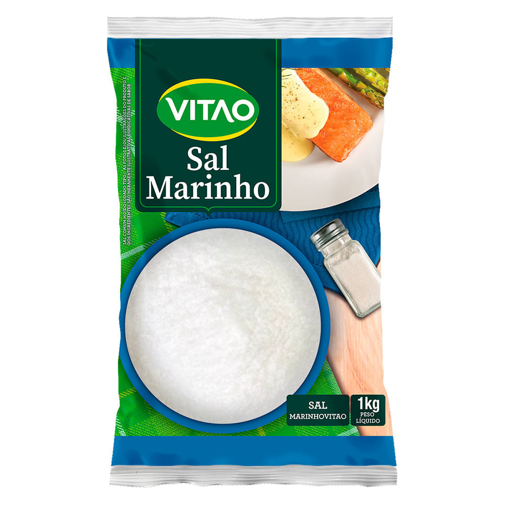 Sal Marinho Refinado Vitao Pacote 1kg