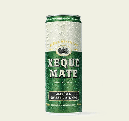 Bebida Mista Mate, Rum, Guaraná e Limão Xeque Mate 362ml