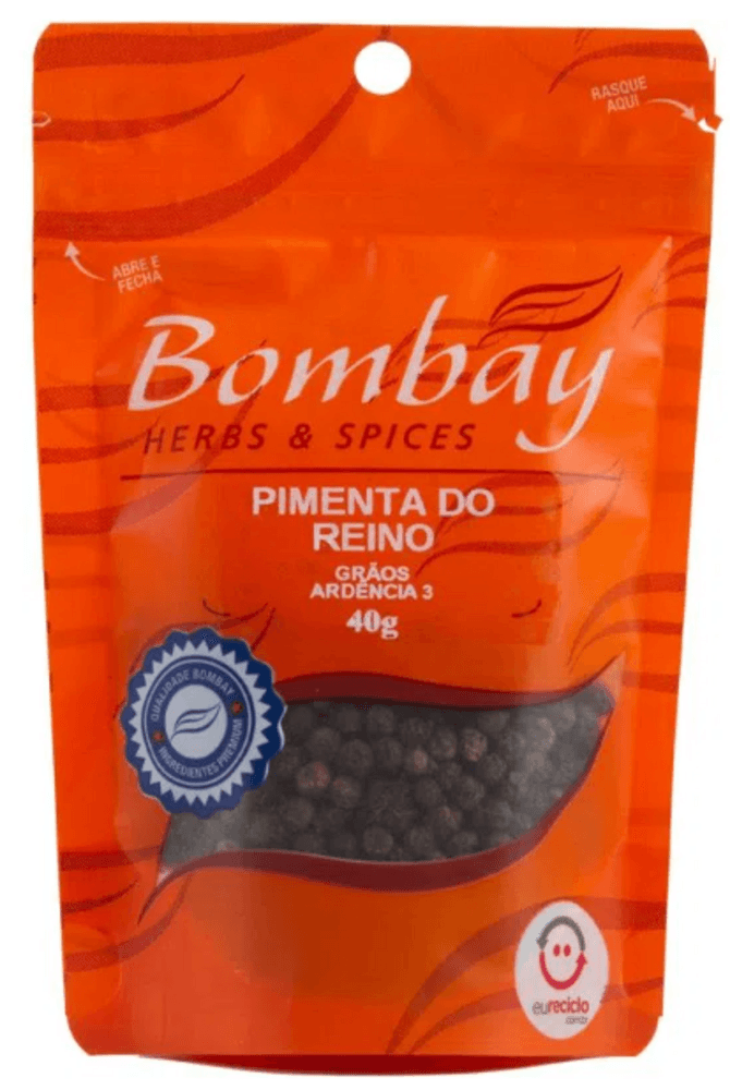 Pimenta-do-Reino Grãos Bombay Herbs & Spices Pouch 40g