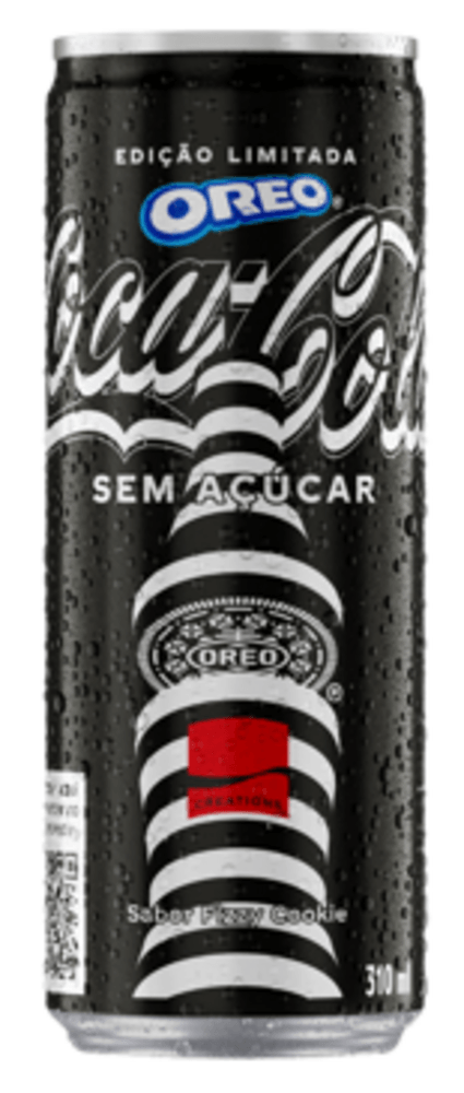 Refrigerante Fizzy Cookie sem Açúcar Oreo Coca-Cola Creations Lata 310ml