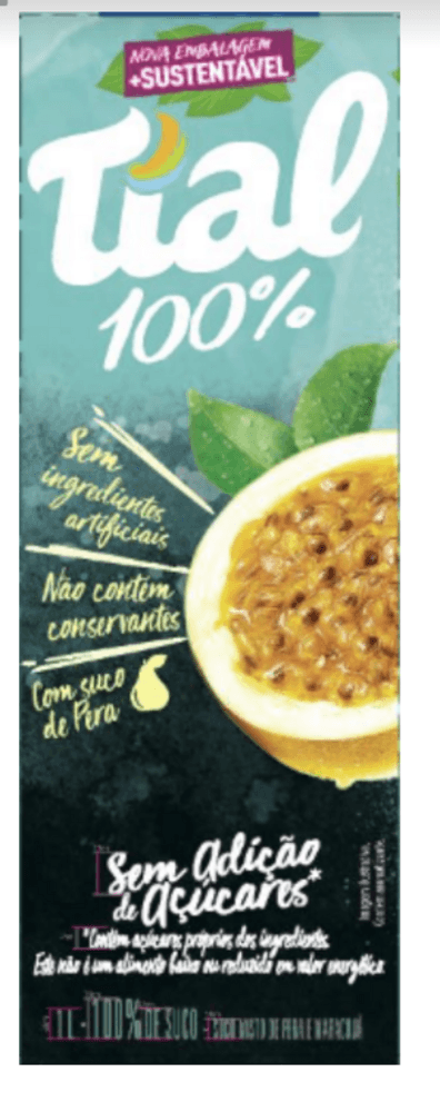 SUCO MISTO TIAL MARACUJA PERA 100% 1L