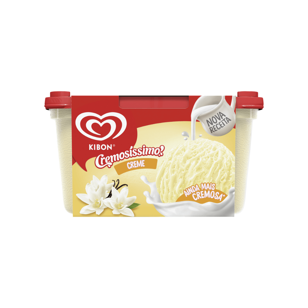 Sorvete de Creme Kibon Cremosíssimo Pote 1,5l