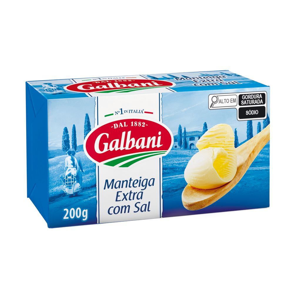 Manteiga Galbani Extra com Sal 200g